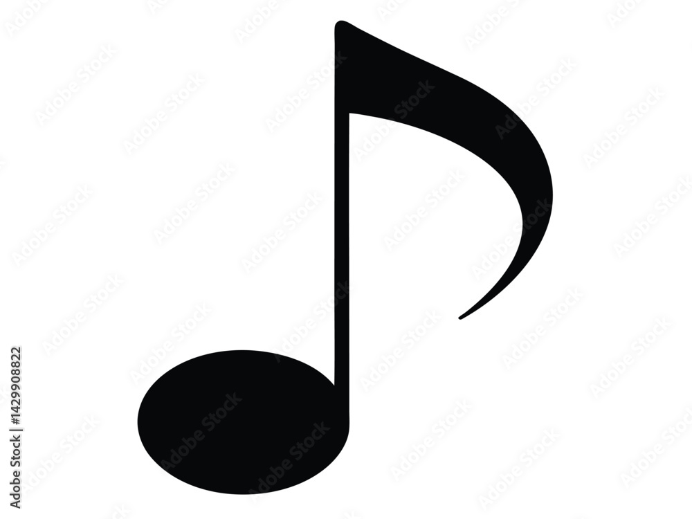 Note music vector, Music note clipart, Music note icon silhouette vector illustration. Note music vector, Music note clipart, Music note icon silhouette vector illustration.