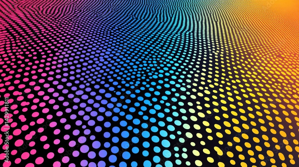 Fototapeta premium colorful digital dot pattern background for technology and innovation design