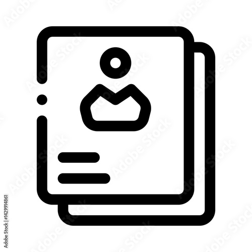 Resume line icon