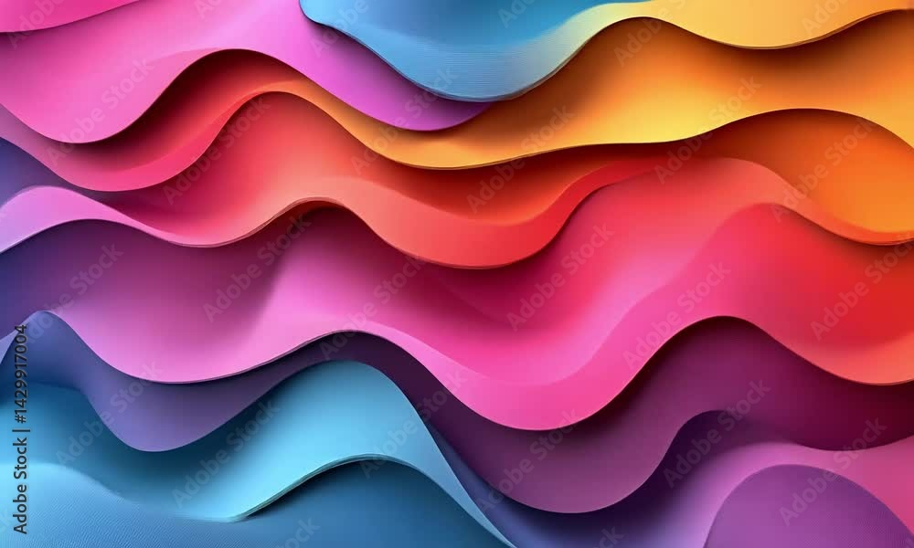 Abstract colorful wavy layers Abstract colorful wavy layers