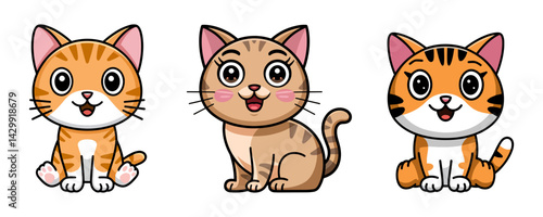 Cartoon Cat set