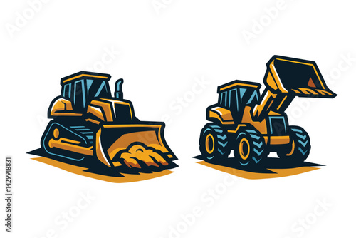 Bulldozer and Front Loader