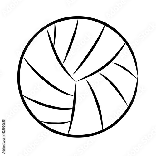 soccer ball isolated on white background, line art of soccer ball, sketch of soccer ball