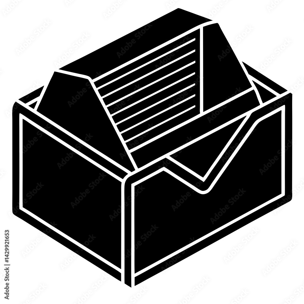 Folder with Documents Icon Vector Design Folder with Documents Icon Vector Design