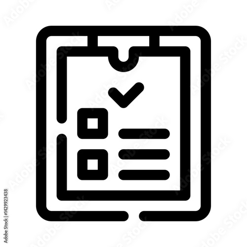Application Form line icon