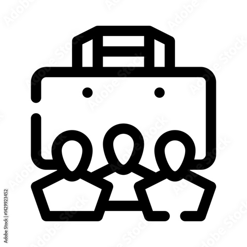 Group of Job Seekers line icon