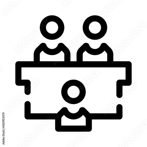Job Interview line icon