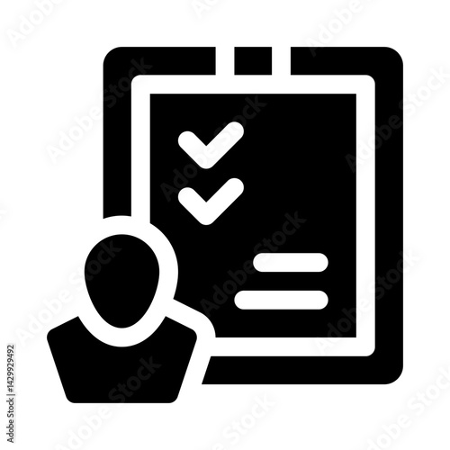 HR Recruiter glyph icon