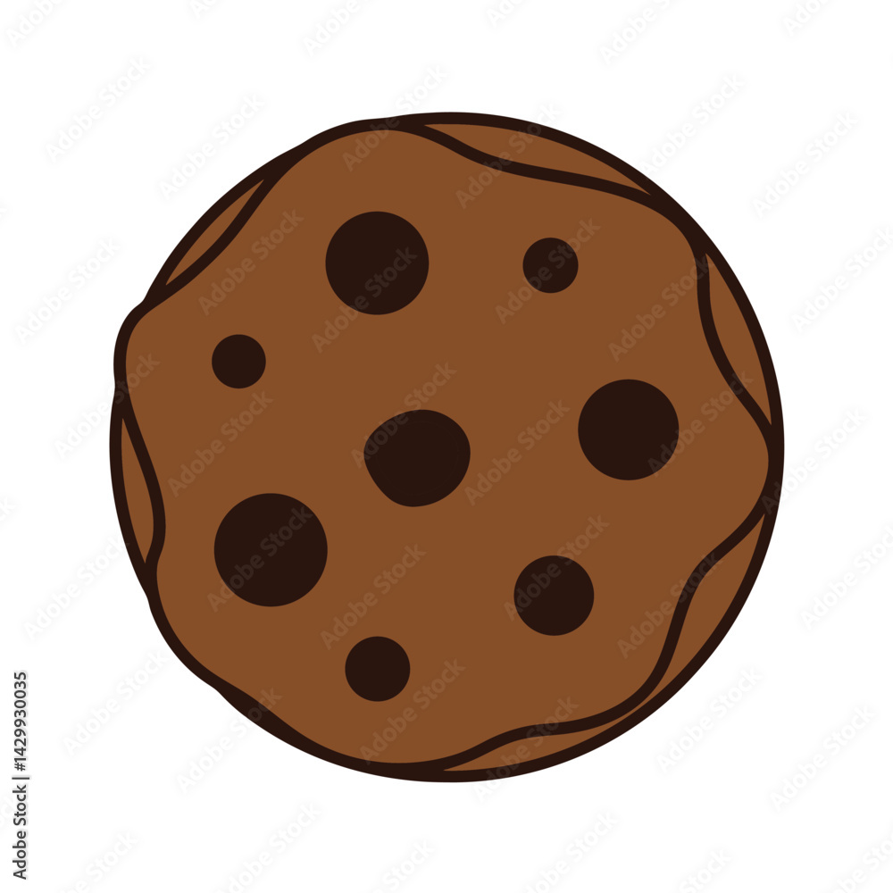 Cookie vector Design, art, and illustration on a white background Cookie vector Design, art, and illustration on a white background