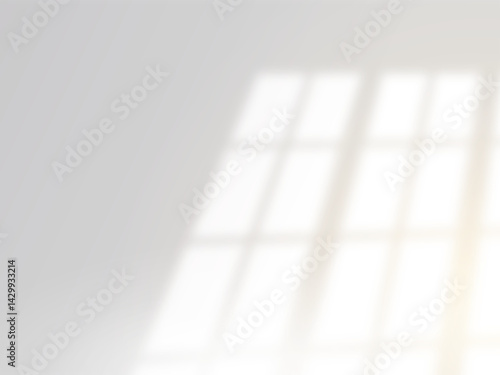 Soft window light shadow overlay with realistic glow, perfect for adding natural lighting effect to scenes, mockups, or presentation visuals.