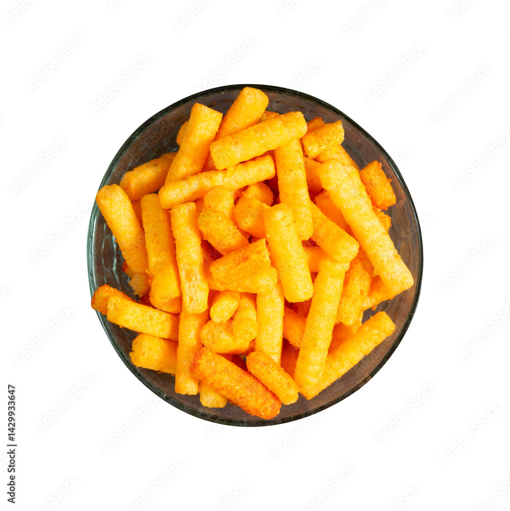 snack stick on a plate isolated snack stick on a plate isolated