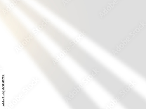Diagonal soft light shadow overlay for natural sunbeam effect, perfect for mockups, presentations, or adding depth to minimalist visuals.
