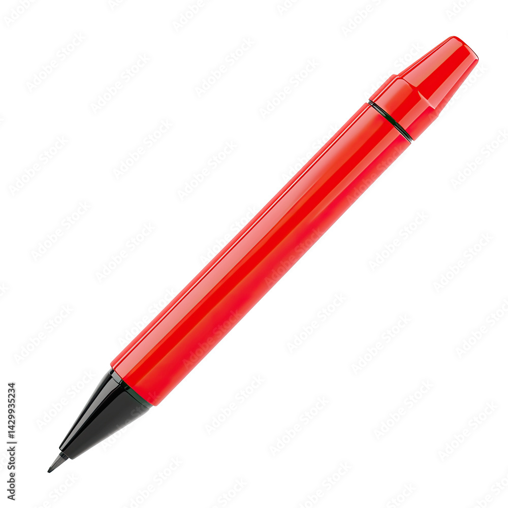 Red pen, sleek design Red pen, sleek design