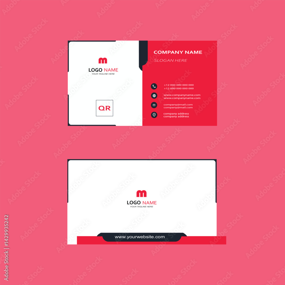 This is a modern and stylish business card. This is a modern and stylish business card.