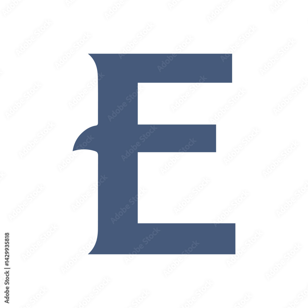 Obraz premium Creative letter E logo design graphic