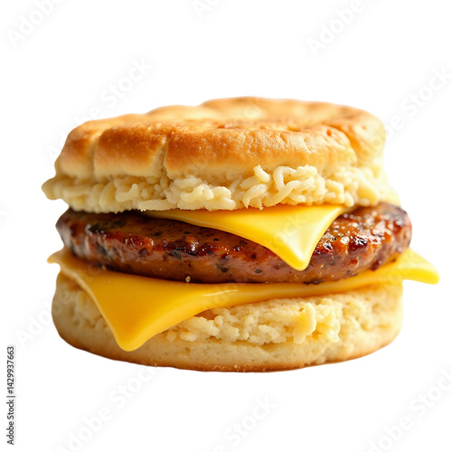 Sausage-Biscuit_Breakfast-Sandwich_with-Cheese