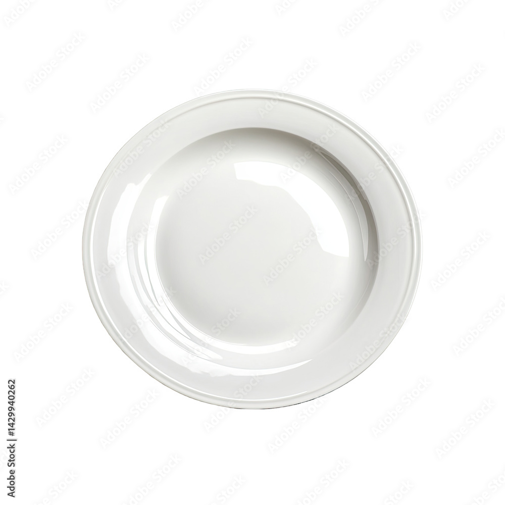 Round white bowl, shallow Round white bowl, shallow