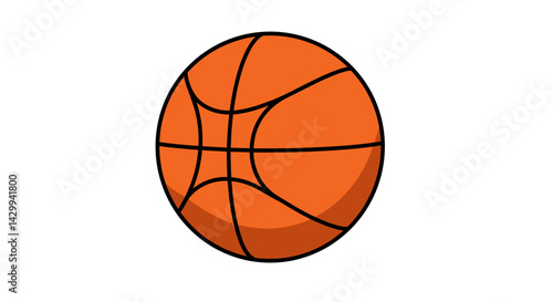 Basketball Isolated on White Background