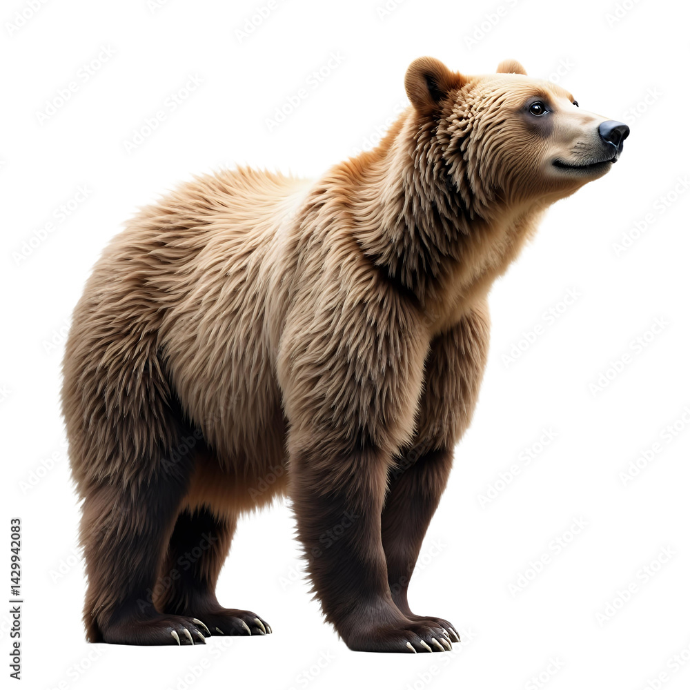 Fototapeta premium Brown-Bear-isolated-on-white-background_animal_wildlife_mammal