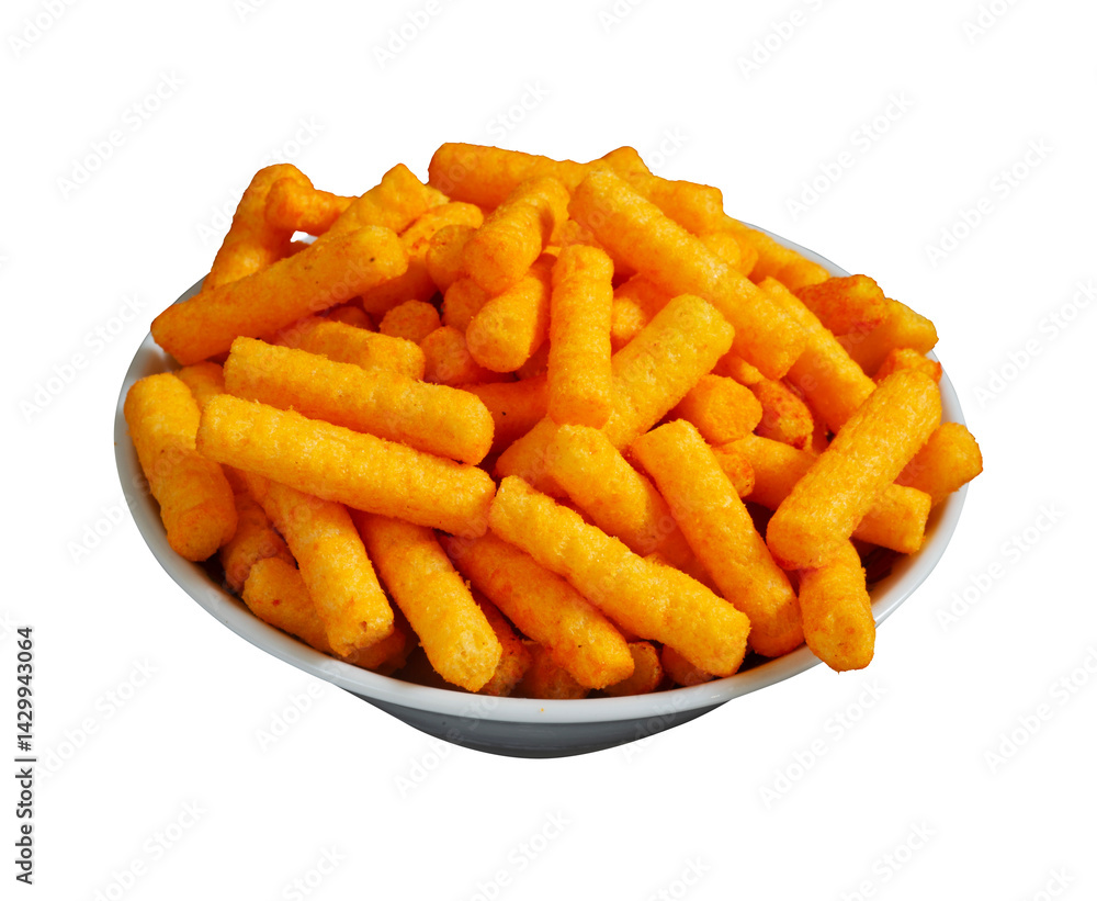 snack stick in a bowl isolated snack stick in a bowl isolated