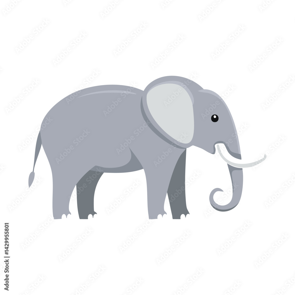 Simple Elephant Vector Simple Elephant Vector