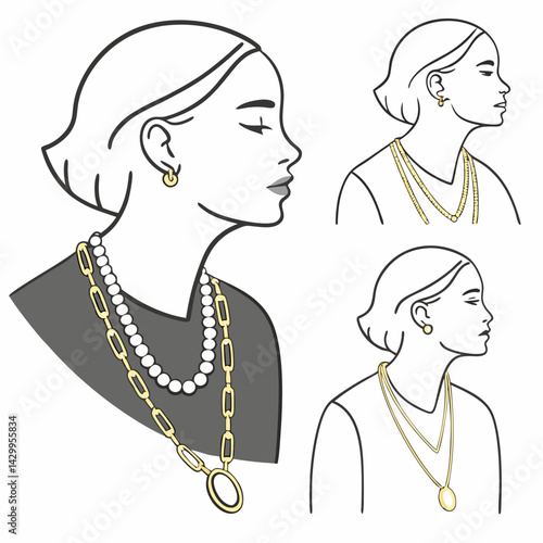 Necklace Icons – Fashion Accessories Flat Pack