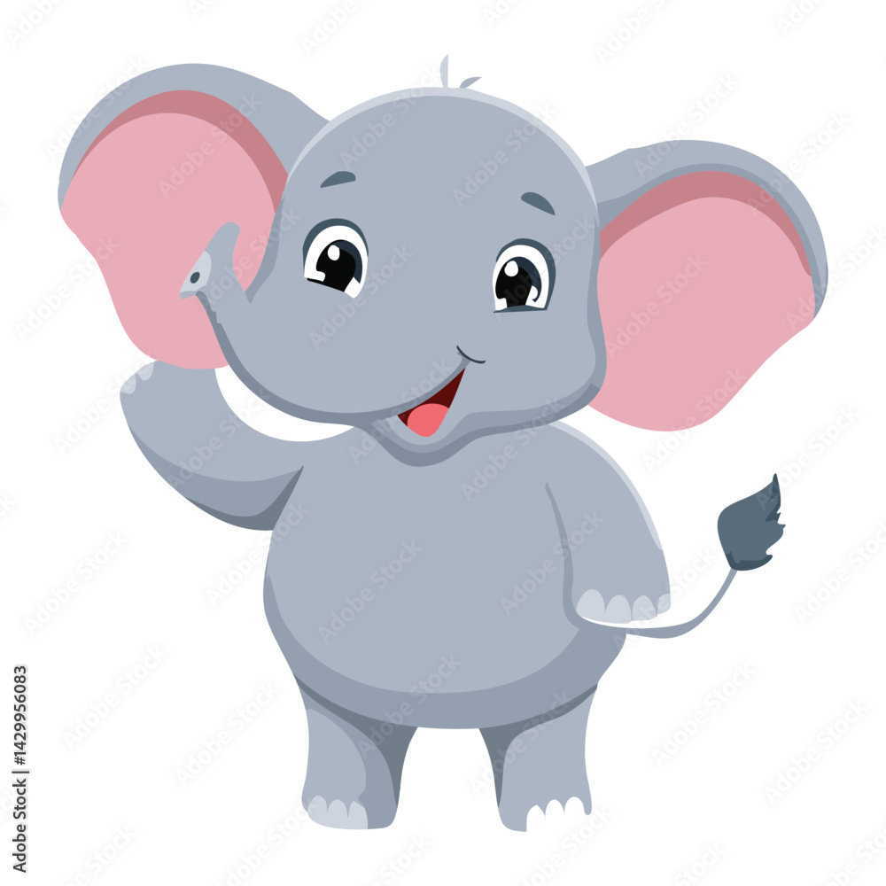 Happy Baby Elephant Cartoon Happy Baby Elephant Cartoon