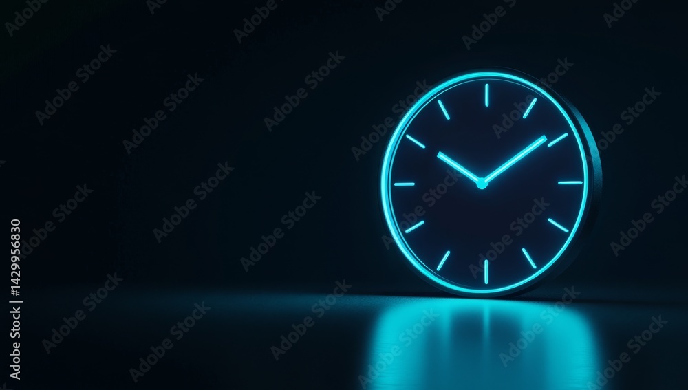 Glow-in-the-dark clock Glow-in-the-dark clock