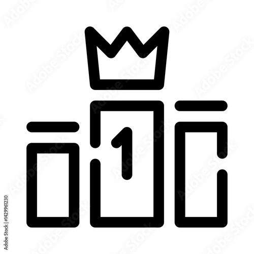 Leaderboard line icon