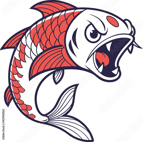red fish vector illustration