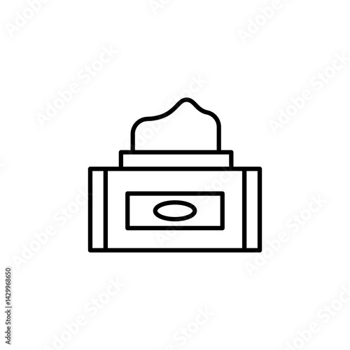 Makeup remover wipes icons vector icon design. modern flat and line design