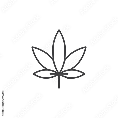 Marijuana icons vector icon design. modern flat and line design
