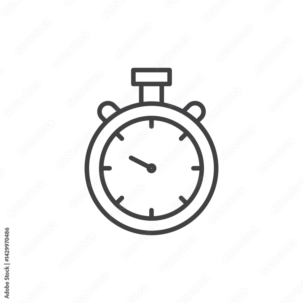Stop watch icons vector icon design. modern flat and line design Stop watch icons vector icon design. modern flat and line design