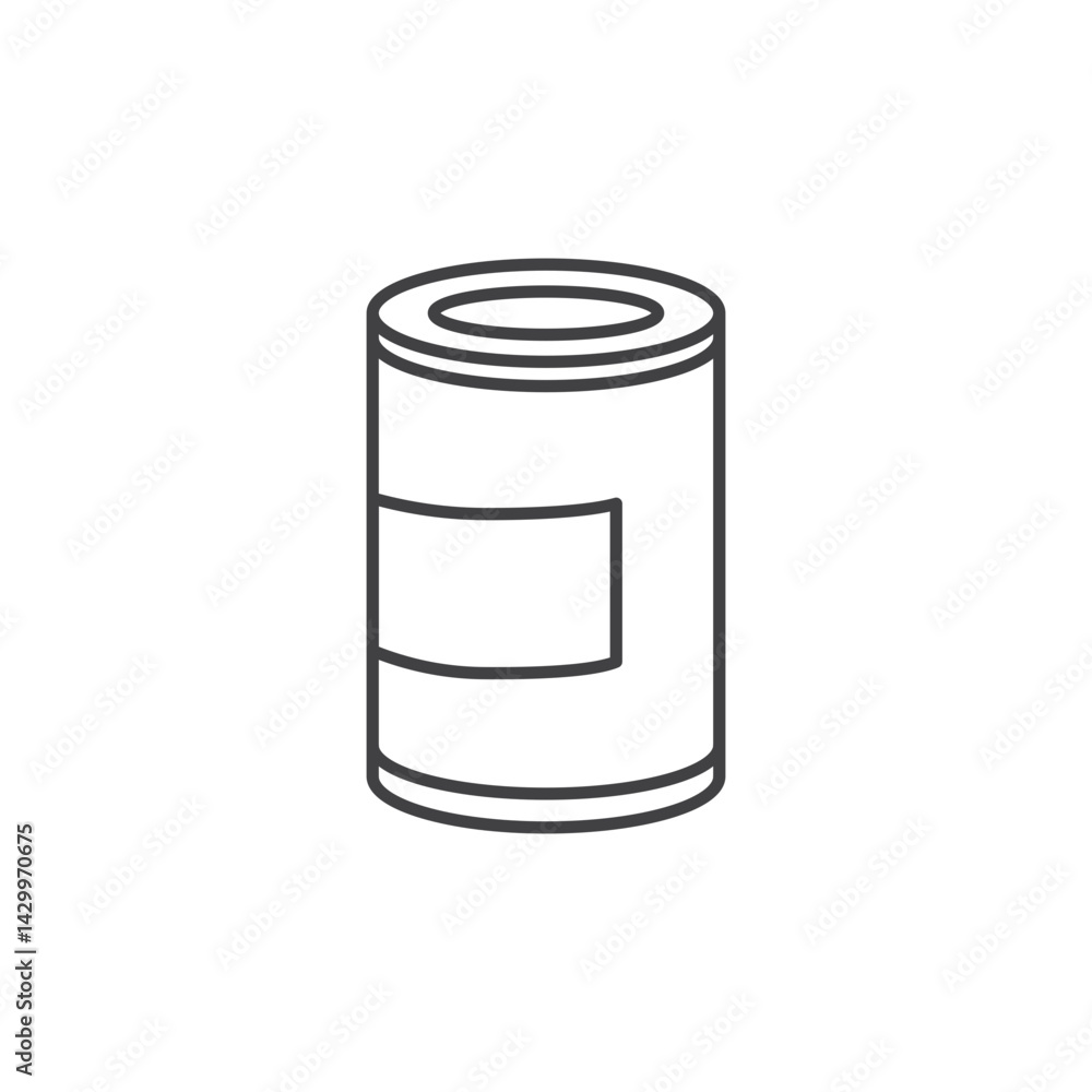 Tin can icons vector icon design. modern flat and line design Tin can icons vector icon design. modern flat and line design