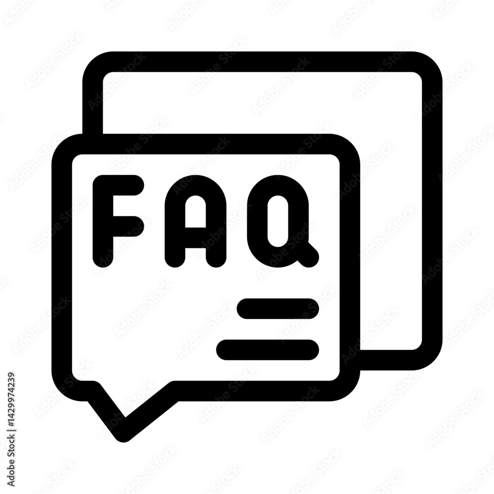 FAQ line icon FAQ line icon