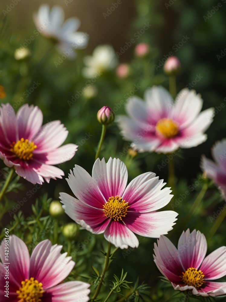 Fototapeta premium pink cosmos flowers