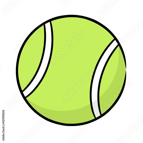 tennis ball isolated on white background, tennis ball illustration