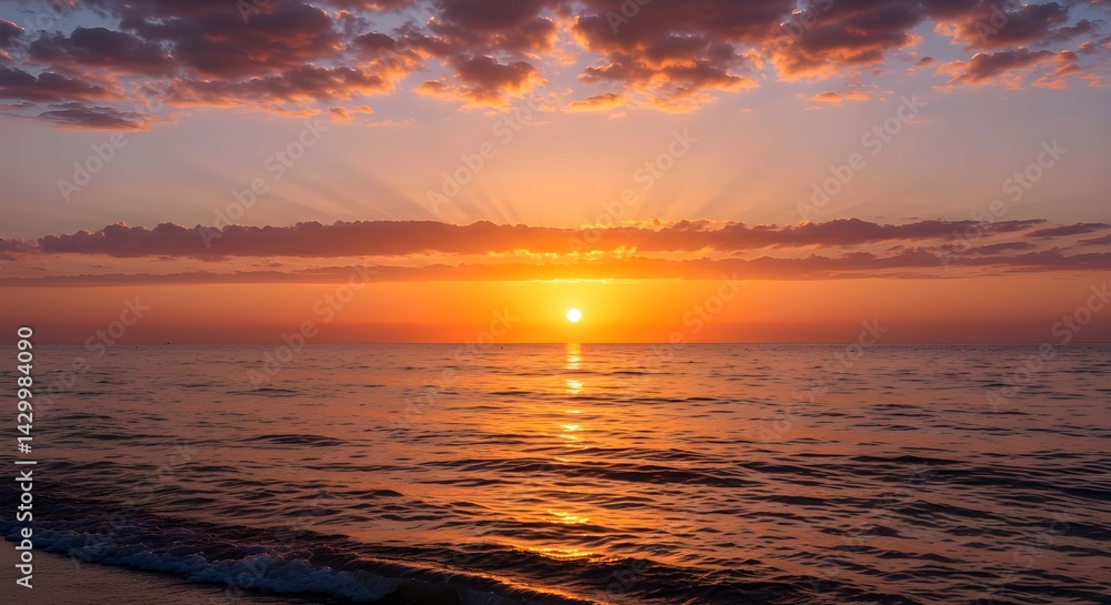 Fototapeta premium Fondo de cielo de verano al atardecer