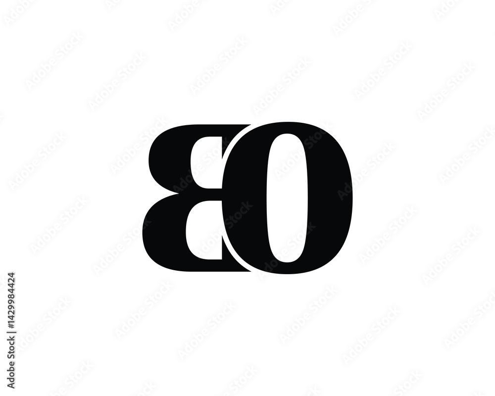 BO Logo design vector template. BO BO Logo design vector template. BO