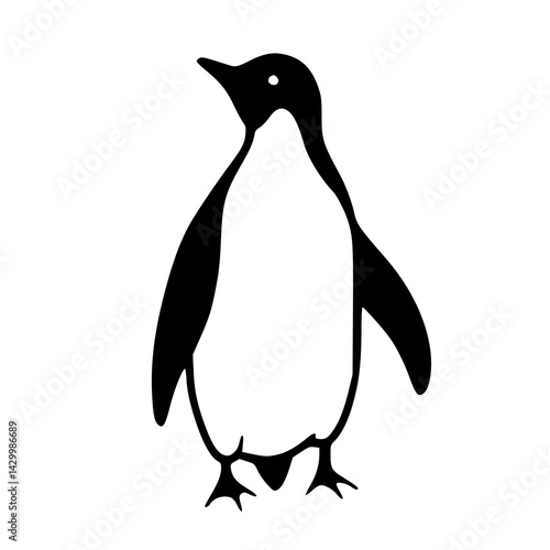 flightless penguin clipart