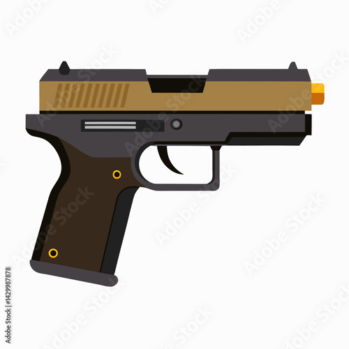 gun isolated on white