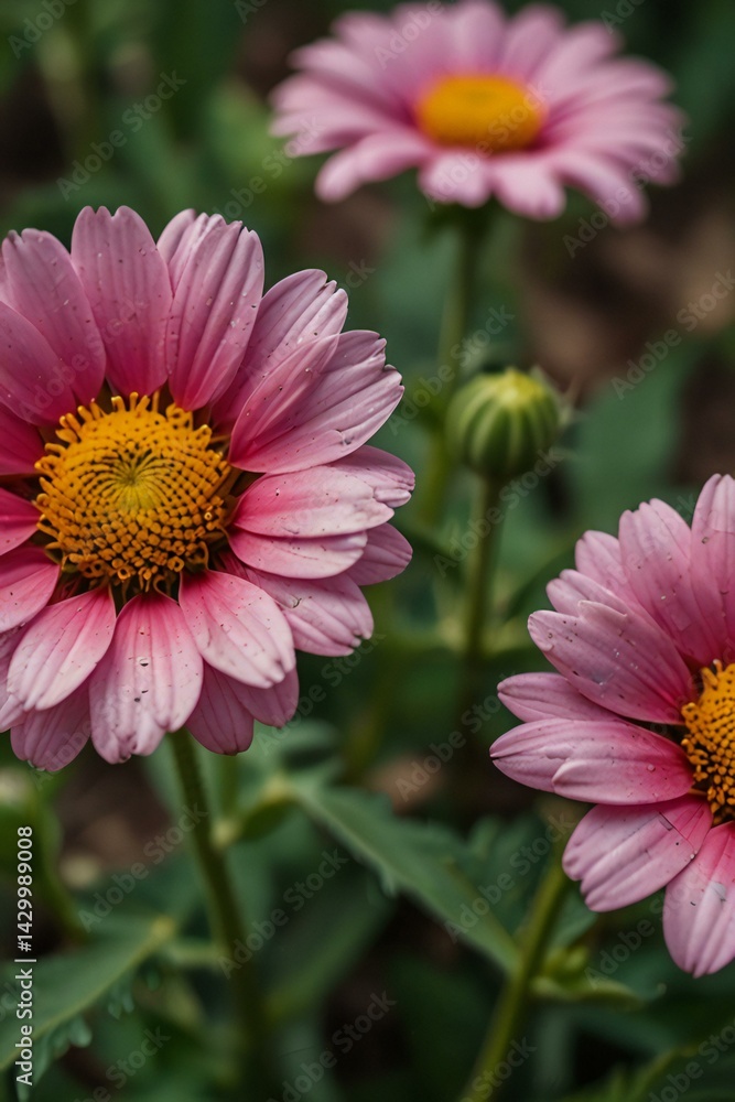 Obraz premium close up of pink daisy