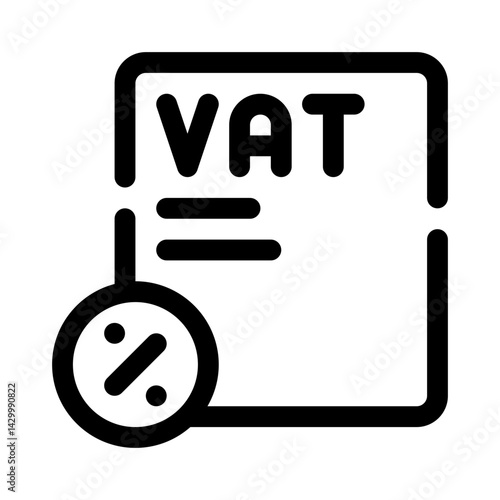 VAT line icon