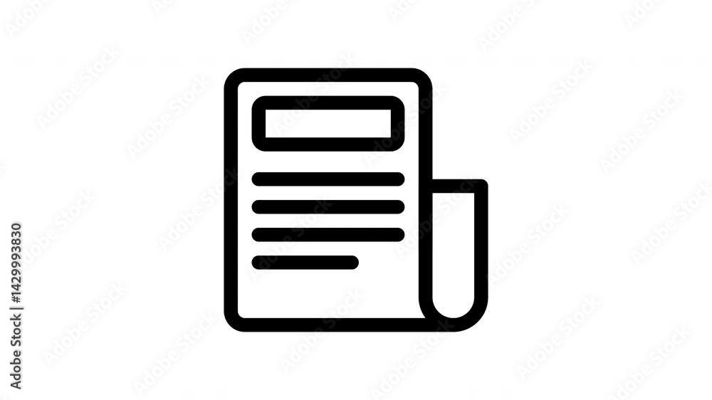 newspaper animated icon newspaper animated icon