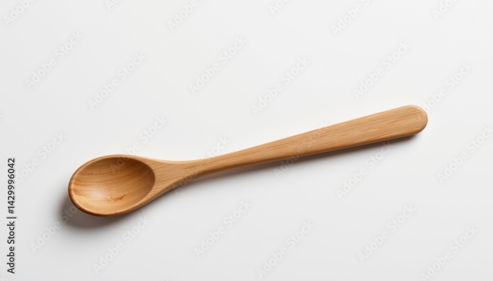 Wooden spoon, isolated on a white background, minimal composition, soft shadows, high detail, studio lighting Wooden spoon, isolated on a white background, minimal composition, soft shadows, high detail, studio lighting