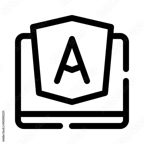 Angular line icon