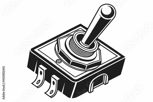 toggle switch  silhouette vector 