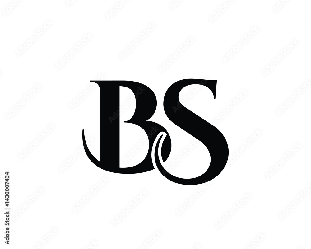 BS logo design vector template. BS BS logo design vector template. BS