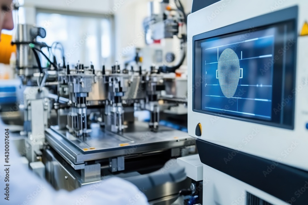 Automated manufacturing process with digital display and monitoring system. Automated manufacturing process with digital display and monitoring system.