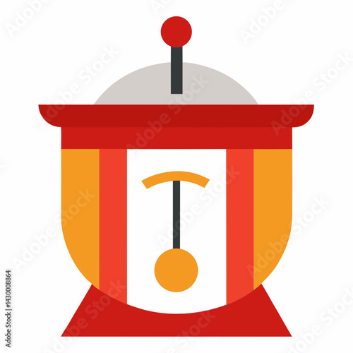 vector illustration of an old fashioned radio